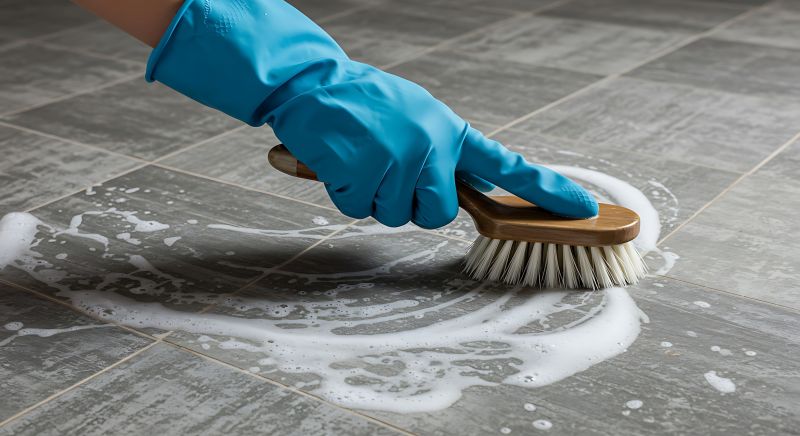 Tile Grout Cleaning detail